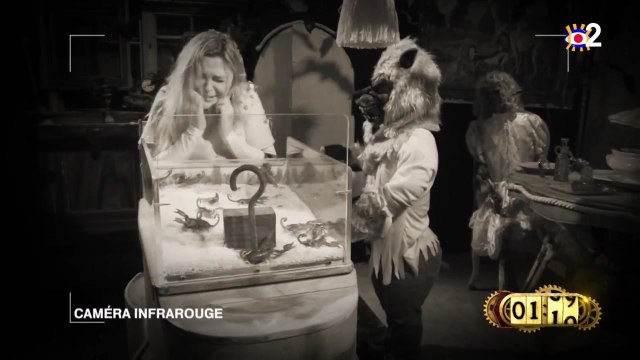 Sandrine Quétier terrorisée lors d'une épreuve de Fort Boyard