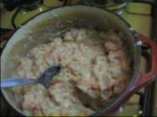 Coquilles crevettes au four!