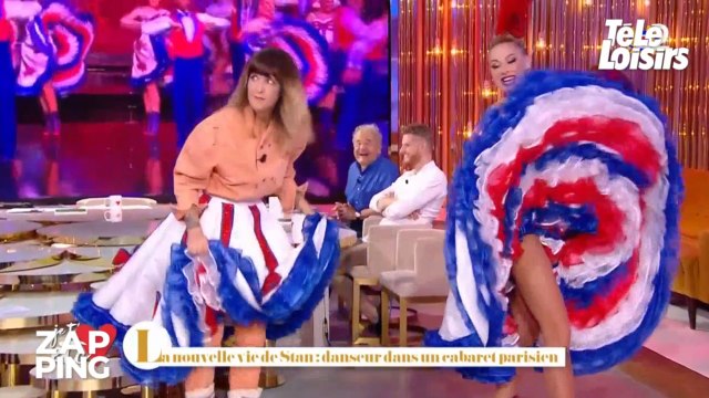 Daphné Bürki s'essaye au french cancan, et ce n'est pas gagné !