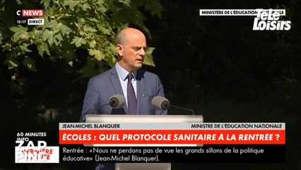 Jean-Michel Blanquer change (une nouvelle fois) d'avis sur les masques à l'école