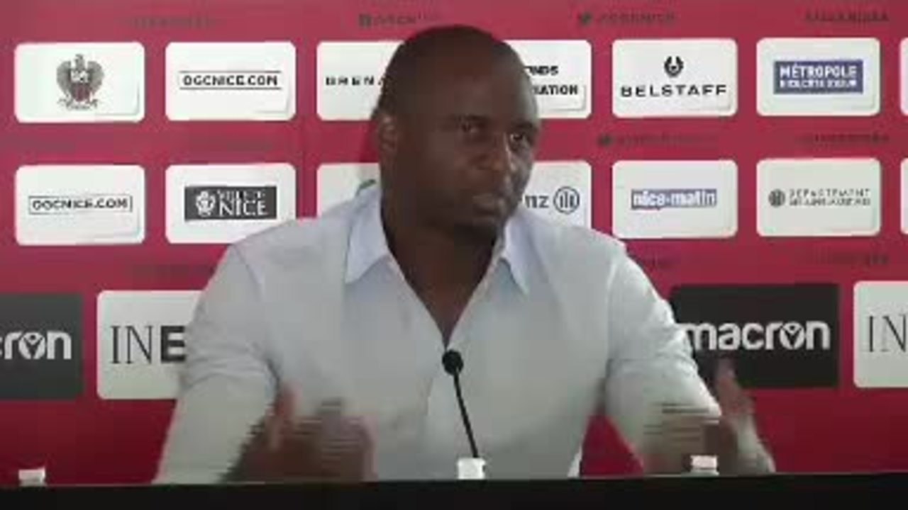 Nice - Vieira : "Content des recrues, on va avoir un effectif pour la coupe d'Europe"