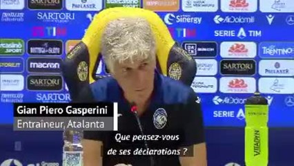 Quarts - Gasperini répond avec ironie aux critiques de Raymond Domenech