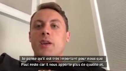 Man Utd - Matić veut que Pogba reste au club "pour longtemps"
