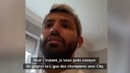 Man City - Agüero : "Je veux gagner la Ligue des champions avec le club"