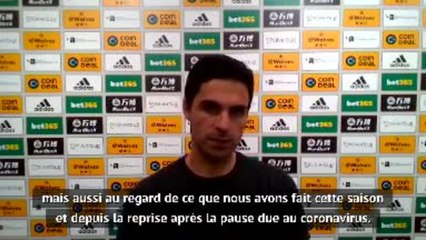33e j. - Arteta : "L'un de nos meilleurs matches"