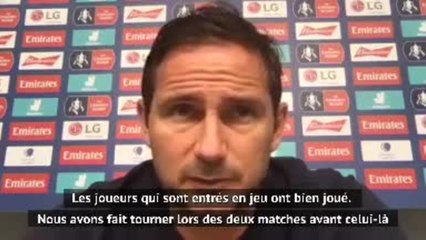 FA Cup - Lampard : "Nous étions chanceux de ne pas être menés à la mi-temps"