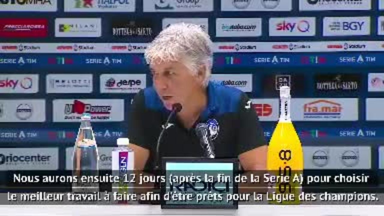 Atalanta - Gasperini : "Nous utilisons la Serie A pour nous entraîner"