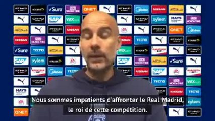 8es - Guardiola : "Impatient d'affronter le Real, le roi de la C1"