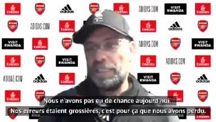 36e j. - Klopp : "On ne peut pas gagner en faisant ce genre d'erreurs"