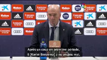 35e j. - Zidane : "Benzema ? Rien de grave"