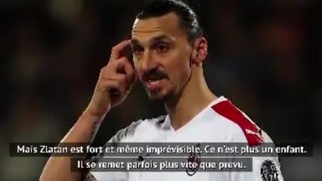 Milan AC - Pioli : Zlatan se remet parfois plus vite que prévu de ses blessures
