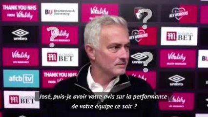 Tottenham - Mourinho quitte la conférence de presse en raison de difficultés techniques