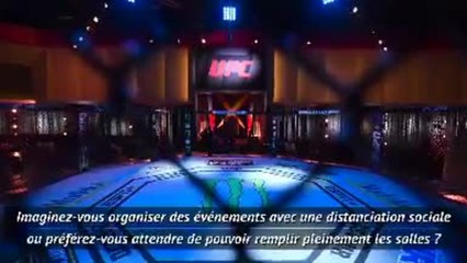 UFC - White refuse de remplir des salles à 50%