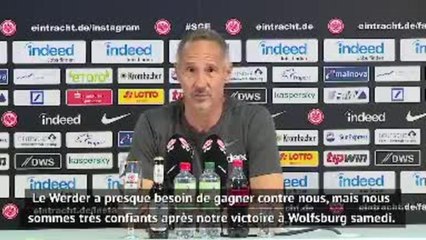 24e j. (en retard) - Hütter : "Il est interdit de perdre contre le Werder"
