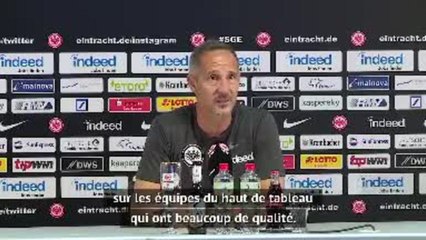 28e j. - Hütter : "L'Eintracht a besoin de ses supporters"