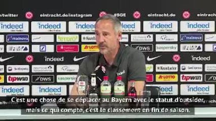 27e j. - Hütter, coach de Francfort, refuse de parler de crise