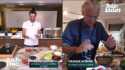Tous en cuisine : une allusion coquine (involontaire) de Cyril Lignac fait beaucoup rire Franck Dubosc