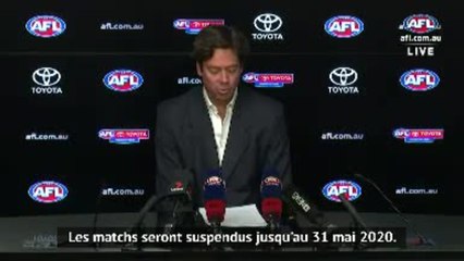 Coronavirus - La saison de football australien suspendue !