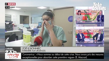 Une infirmière "fatiguée" s'effondre et remercie l'initiative des Français d'applaudir à 20h