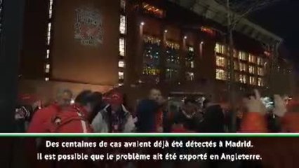 Coronavirus - Un médecin italien dénonce l'UEFA : ''Les supporters de l'Atlético ont peut-être exporté le virus en Angleterre''