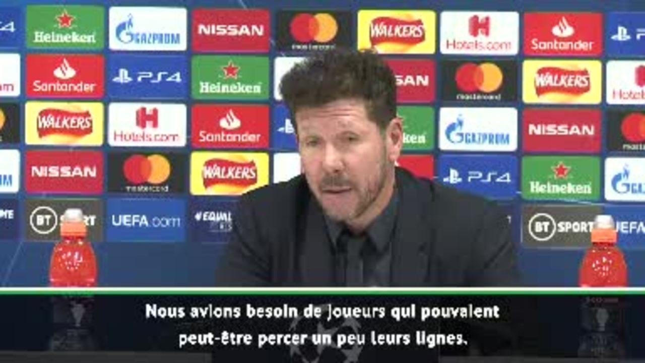 8es - Simeone : ''Le meilleur adversaire en 8 ans au club"