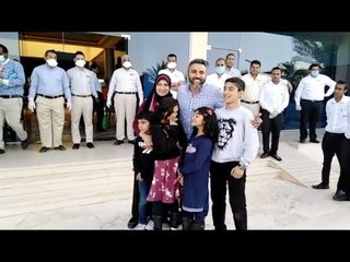 "حفلة آخر يوم عزل".. الفوج الثاني للعائدين يغادر الحجر الصحي بمرسى علم