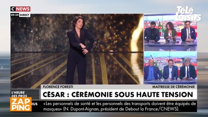 Les chroniqueurs de L'heure des pros critiquent l'attitude de Florence Foresti aux César
