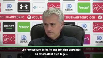 21e j. - Mourinho : ''Les ramasseurs de balle de Southampton ont été bien entraînés''
