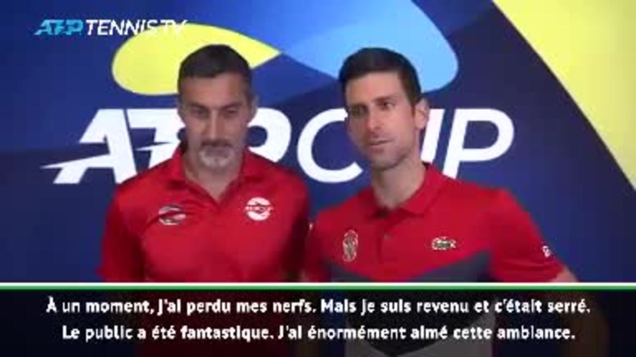 ATP Cup - Djokovic : "C'était un match incroyable"