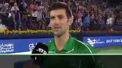 TENNIS : ATP : Dubaï - Djokovic : "Un plaisir d'étre de nouveau à Dubaï"