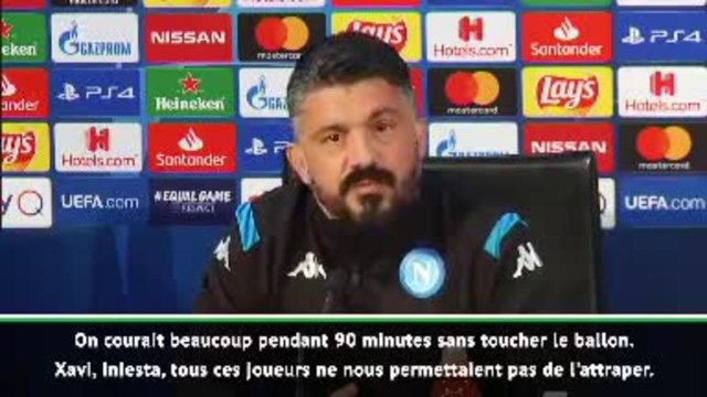 Ligue des Champions: 8es - Naples - Gattuso : Le Barcelone que j'ai affronté en tant que joueur venait d'une autre planète