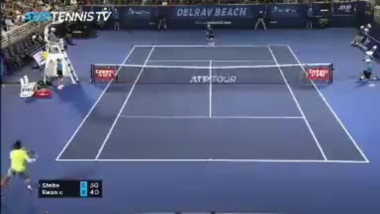 Delray Beach - Raonic fil en quart