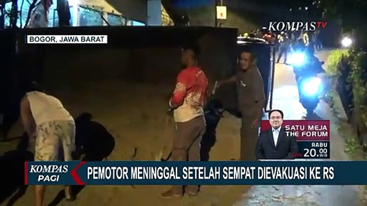 Tak Kuat Menanjak, Truk Pasir Terguling ke Belakang dan Timpa Motor di Jalan Re Soemantadiredja