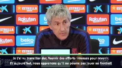 Barça - Setién "inquiet" pour Dembélé