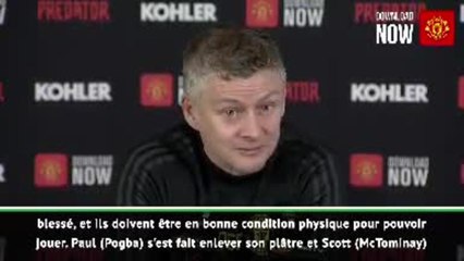 Manchester United - Solskjaer : "Pogba s'est fait enlever son plâtre"