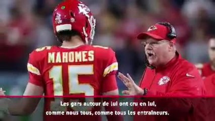 Super Bowl LIV - Andy Reid salue la performance de Mahomes