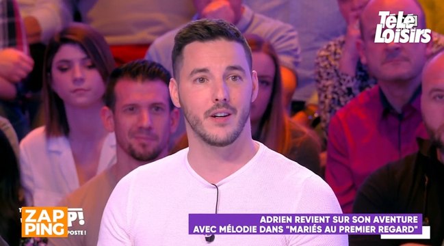 Adrien (Mariés au premier regard) prend la défense de Mélodie dans TPMP