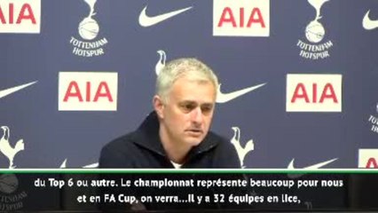 FA Cup - Mourinho : "Essayons d'être dans les 16"