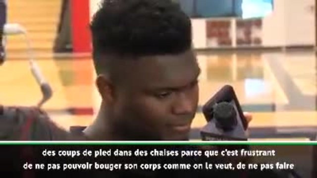 Pelicans - Zion : La rééducation ont été longue et pénible