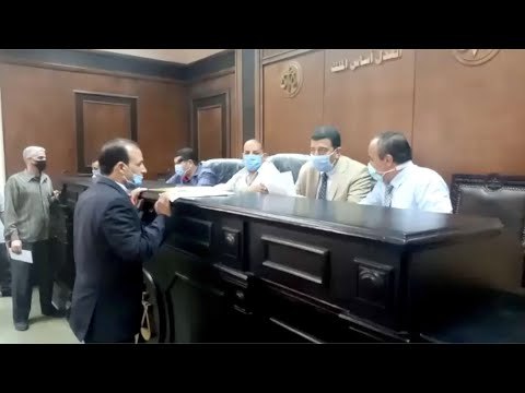 توافد راغبي الترشح لانتخابات الشيوخ على لجنة محكمة بنها