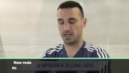Argentine - Scaloni : "Messi est un joueur comme un autre"
