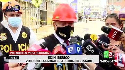 Centro de Lima: autoridades investigan causas de incendio en jr. Andahuaylas