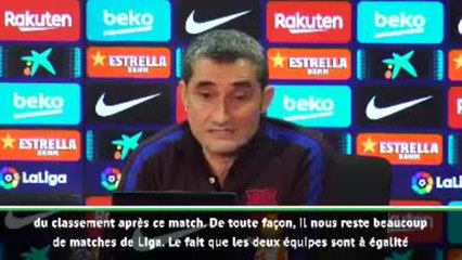 FOOTBALL : La Liga: Barça - Clasico : Valverde: "Tout est équilibré"