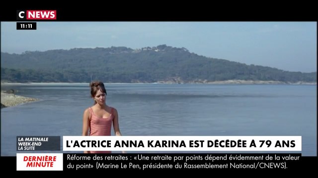 Décès d'Anna Karina, qui avait notamment joué dans Pierrot le Fou et chanté avec Serge Gainsbourg