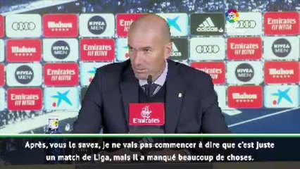 16e j. - Zidane : "Nous pouvons faire beaucoup mieux"