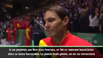 Coupe Davis - Nadal : "Merci à la vie pour ce moment"