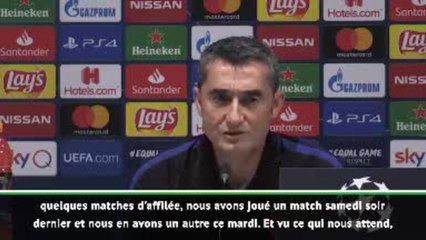 Groupe F - Valverde explique l'absence de Messi