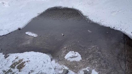 Doğu Anadolu'da soğuk hava nedeniyle buzlanmalar oluştu