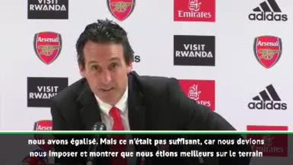 Arsenal - Emery : "La confiance ne vient qu'avec de bons résultats"