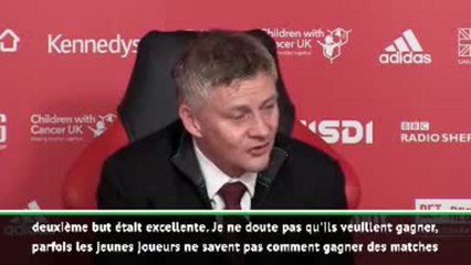 13e j. - Solskjaer : "Les jeunes ne savent pas gagner des matches comme celui-ci"